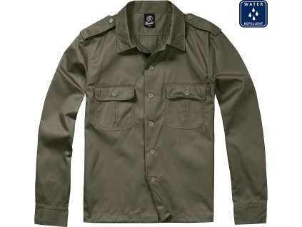 BRANDIT košile US Hemd 1/1 Olivová (Velikost 3XL)