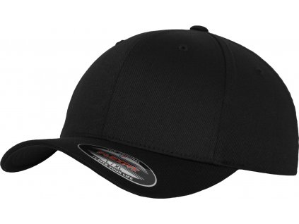 BRANDIT kšiltovka Flexfit Wooly Combed Cap Černá (Velikost L/XL)