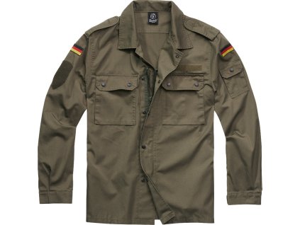 BRANDIT košeľa BW Feldbluse Olivová