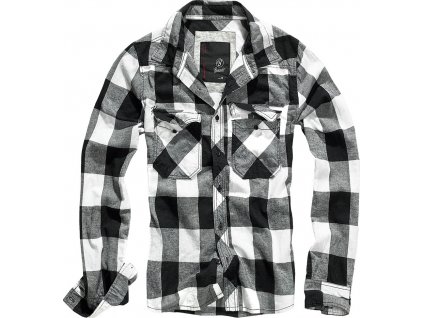 BRANDIT košeľa Checkshirt čierno-biela