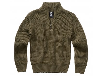BRANDIT Detský sveter Marine Troyer Pullover Olivový