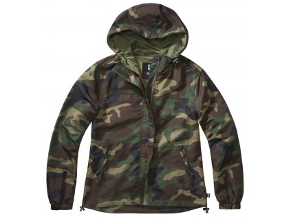 BRANDIT Dámská větrovka Summer Windbreaker frontzip Woodland (Velikost 3XL)