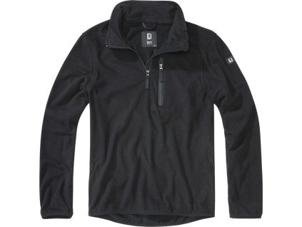 BRANDIT mikina Fleece Troyer Čierna