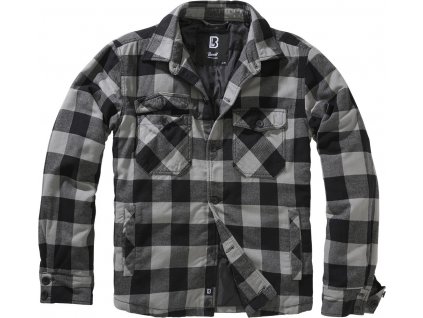 BRANDIT bunda Lumber Jacket Čierno-charcoal