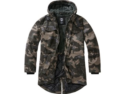 BRANDIT bunda Marsh Lake Teddyparka MEN Darkcamo (Velikost 3XL)