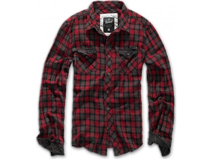 BRANDIT košile Checkshirt Duncan Hnědo-červená (Velikost 3XL)