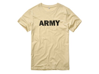 BRANDIT Army tričko Béžové (Velikost 3XL)