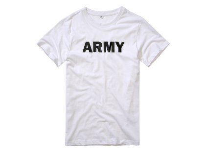 BRANDIT Army tričko Bílé (Velikost 3XL)