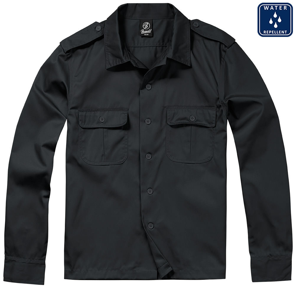 BRANDIT košeľa US Hemd 1/1 Čierna 6XL