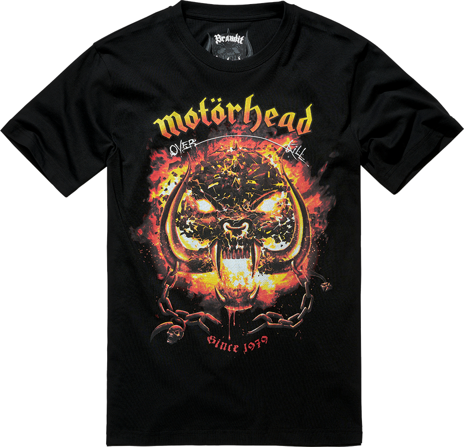 BRANDIT tričko Motörhead T-Shirt Overkill čierna S