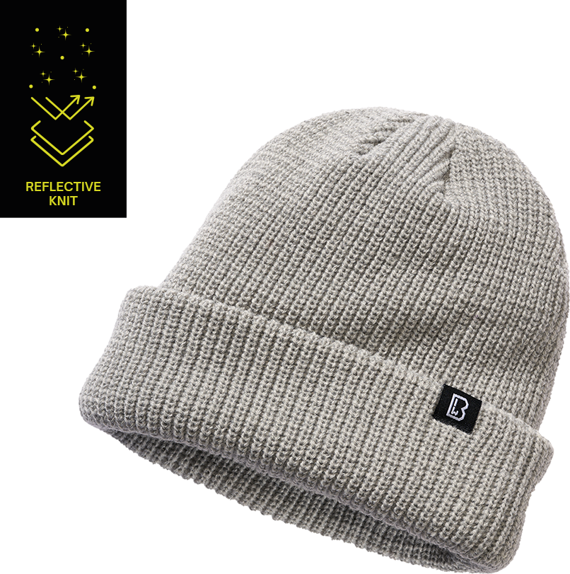 BRANDIT Reflection Beanie-Heather Grey OS