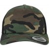 BRANDIT kšiltovka Camo Trucker Cap Woodland Černá (Velikost OS)