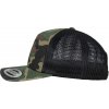 BRANDIT kšiltovka Camo Trucker Cap Woodland Černá (Velikost OS)