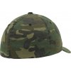 BRANDIT kšiltovka Flexfit Garment Washed Camo Cap Woodland (Velikost L/XL)