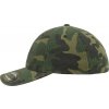 BRANDIT kšiltovka Flexfit Garment Washed Camo Cap Woodland (Velikost L/XL)