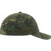 BRANDIT kšiltovka Flexfit Garment Washed Camo Cap Woodland (Velikost L/XL)