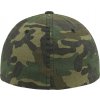 BRANDIT kšiltovka Flexfit Garment Washed Camo Cap Woodland (Velikost L/XL)