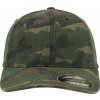 BRANDIT kšiltovka Flexfit Garment Washed Camo Cap Woodland (Velikost L/XL)