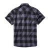 BRANDIT košile Checkshirt halfsleeve černo-šedá (Velikost 3XL)