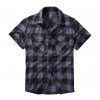 BRANDIT košile Checkshirt halfsleeve černo-šedá (Velikost 3XL)