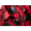 BRANDIT košeľa Checkshirt sleeveless červená-čierna