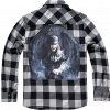 BRANDIT košeľa Ozzy Checkshirt Long Sleeve čierno-šedá