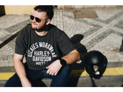 DICKIES × HARLEY-DAVIDSON TEE BLK