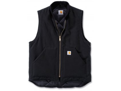 Carhartt Duck Arctic Quilt Lined Vest BLK Black 1