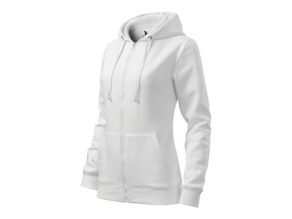 Trendy Zipper 411 Mikina dámská (Barva bílá, Varianta XS)