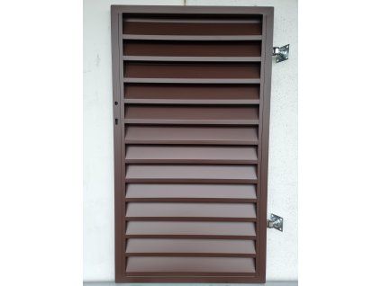 Bránička Kreta pravá vš.1.5m x 0.9m hnedá polmatt rall 8017