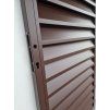 Bránička Kreta pravá vš.1.5m x 0.9m hnedá polmatt rall 8017