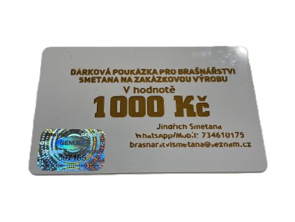Dárková poukázka 1000