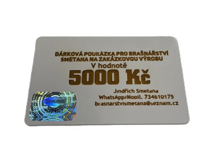 Dárková karta 5000