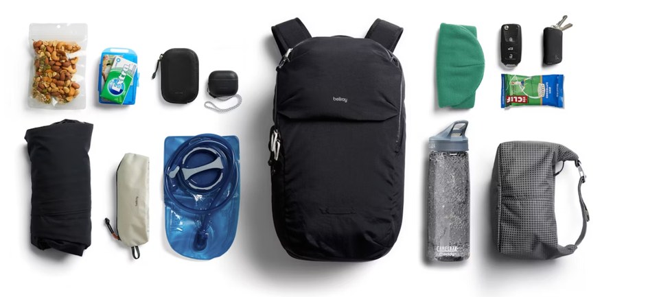 Bellroy Lite Ready Pack – Příklad denního vybavení