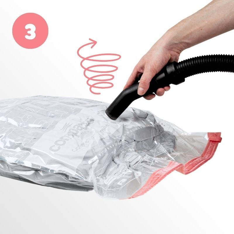 Compactor Aspispace – Krok 3 – odsátí vzduchu