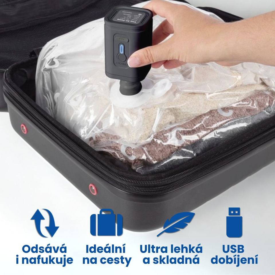 Compactor elektricka pumpa – Odsávání v kufru