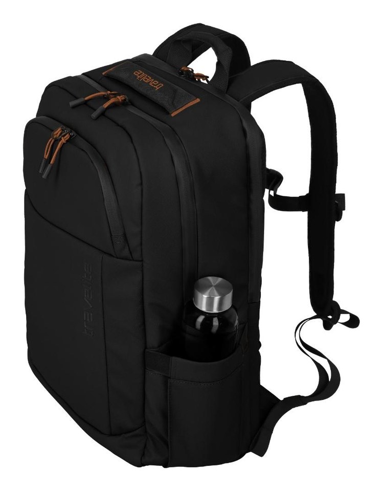 Travelite Briize Backpack M – Přední a boční kapsy