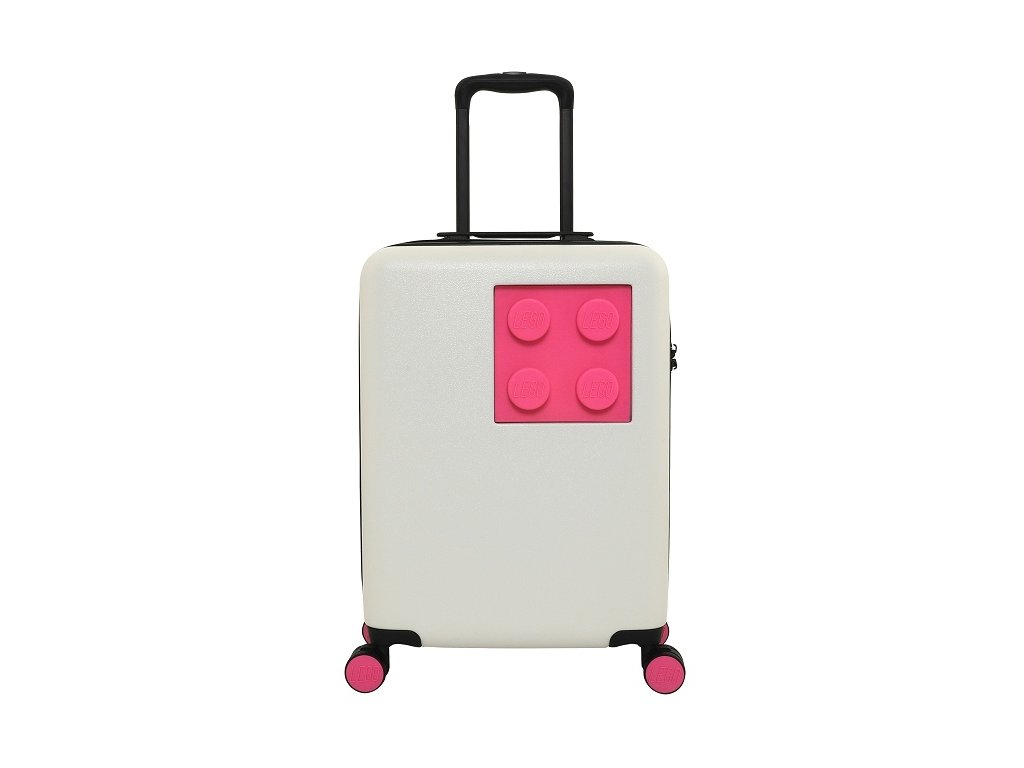 LEGO Luggage URBAN S 20" - Bílý/Světle fialový"  + Pouzdro zdarma