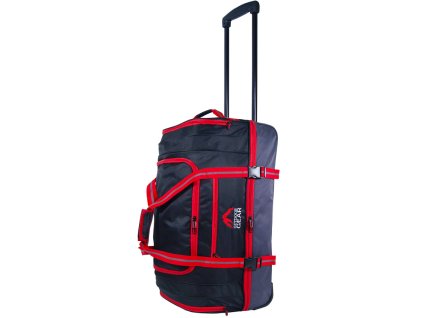 Cestovní taška na kolečkách GEAR T-805/22" - černá/červená + Pouzdro zdarma