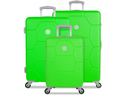 Sada cestovních kufrů SUITSUIT® TR-1251/3 ABS Caretta Active Green + Pouzdro zdarma