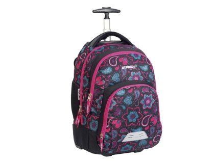 Batoh na kolečkách KLASA Flowers + PowerBanka nebo pouzdro zdarma