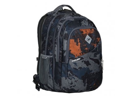 Studentský batoh 2v1 DANIEL Camouflage + Pouzdro zdarma