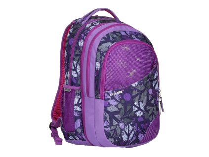 Studentský batoh 2v1 DANIEL Peace purple + Pouzdro zdarma