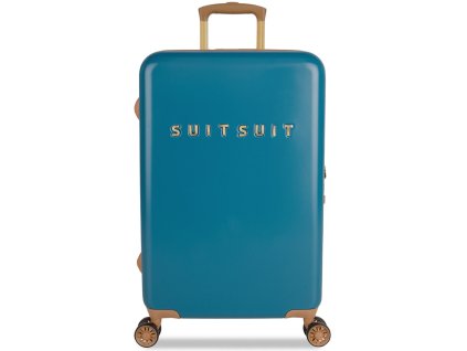 Cestovní kufr SUITSUIT® TR-7102/3-M - Fab Seventies Seaport Blue + Pouzdro zdarma