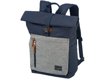 Travelite Basics Roll-up Backpack Navy/Grey 35l