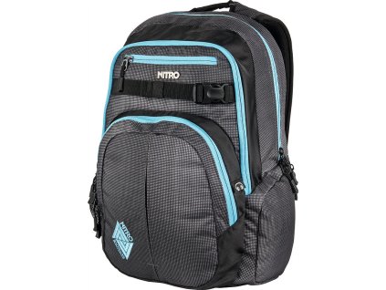 NITRO batoh CHASE blur - blue trims + Pouzdro zdarma