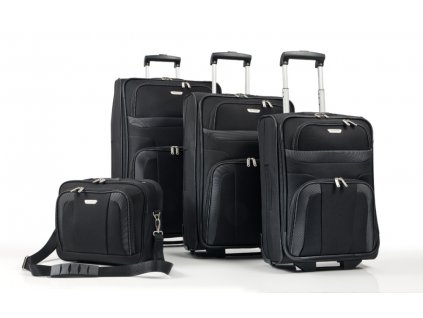 Travelite Orlando S,M,L – sada 3 kufrů + Boarding Bag Black + PowerBanka nebo pouzdro zdarma