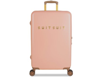 Cestovní kufr SUITSUIT® TR-7101/3-M - Fab Seventies Coral Cloud + Pouzdro zdarma