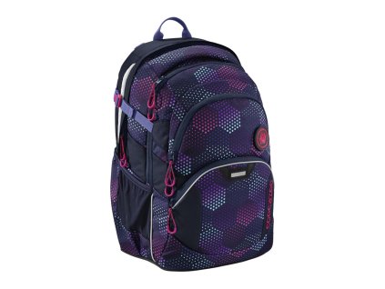 Školní batoh Coocazoo JobJobber2, Purple Illus + sportovní pytel + Pouzdro
