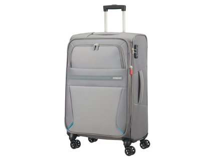 American Tourister SUMMER VOYAGER SPINNER 68 EXP M - VOLT GREY + Pouzdro zdarma